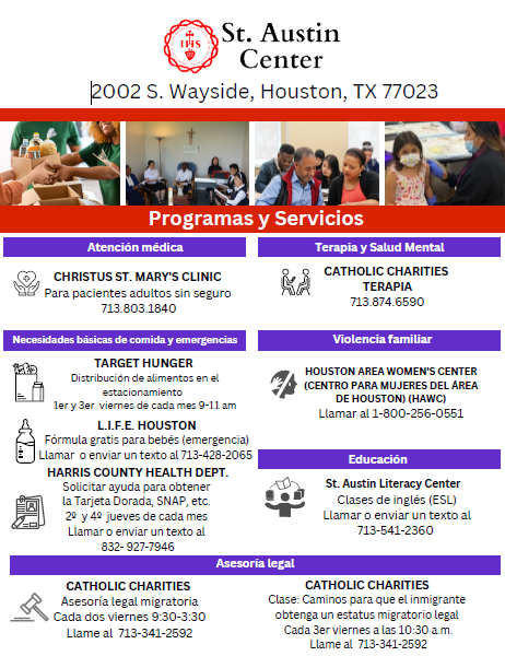 St Austin Events/ Programs